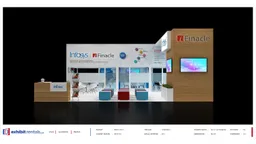 30x40 Peninsula booth design by Exhibit-Rentals